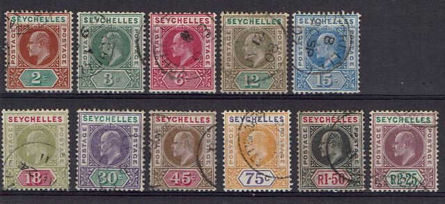 Image of Seychelles SG 60/70 FU British Commonwealth Stamp